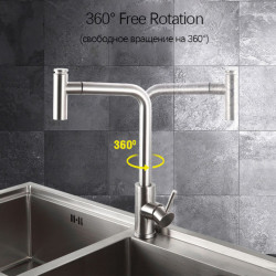 Smart Touch Kitchen Tap Black Sensor Kitchen Taps Pull Out Kitchen Tap Cold Hot Water Mixer Taps Single Hole Sink Tap