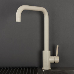 Beige Kitchen Sink Tap Mixer 360 Degree Rotation Water tap Hot & Cold Water Mixer Stainless Steel Deck Mounted