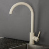 Beige Kitchen Sink Tap Mixer 360 Degree Rotation Water tap Hot & Cold Water Mixer Stainless Steel Deck Mounted