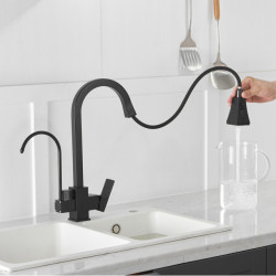 Touch Kitchen Mixer Tap Contemporary Pull Out Filter Kitchen Tap Brass Hot Cold Water Taps Smart Sensor Touch Kitchen Taps