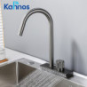 Rain Waterfall Kitchen Tap Dish Washing Pool Tap Single Hole Household Universal Adjustable Temperature Bathroom Tap