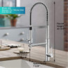 High-end luxury brass kitchen Tap magnetic suction design single-handle cold & hot dual-control 2-function kitchen island Tap