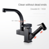 Pull Out Kitchen Tap Chrome Crane Hot and Cold Water Sink Mixer Tap Kitchen Accessories Black Kitchen Multi Function Tap