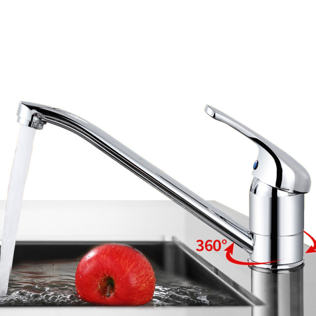 Kitchen Sink Swivel Spout Tap Basin Mixer Tap for two sinks