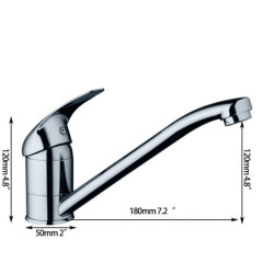 Kitchen Sink Swivel Spout Tap Basin Mixer Tap for two sinks