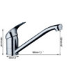 Kitchen Sink Swivel Spout Tap Basin Mixer Tap for two sinks