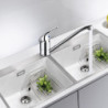 Kitchen Sink Swivel Spout Tap Basin Mixer Tap for two sinks