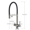 Kitchen Water Filter Tap Dual Spout Pure Drinking Water Mixer Tap Rotation Water Purification Feature Taps Kitchen Crane