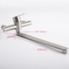 Stainless Steel Kitchen Taps Hot And Cold Wall Mounted Tap Mixer Extendable Sink Rotary Single Lever Balcony Kitchen Toilet