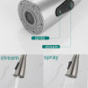 Brushed Nickel Kitchen Tap Pull Out Spout 360 Degree Rotation Kitchen Sink Mixer Tap Single Hole Stream Sprayer Head Deck Tap