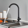 G1/2 wall mounted black kitchen single cold water Tap rotatable sink washbasin stainless steel Tap bathroom accessories