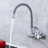 360 Rotation Tap Chrome Cold and Hot Water Power Swivel Kitchen Sink Mixer Tap Single Handle BR-9108