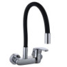 360 Rotation Tap Chrome Cold and Hot Water Power Swivel Kitchen Sink Mixer Tap Single Handle BR-9108