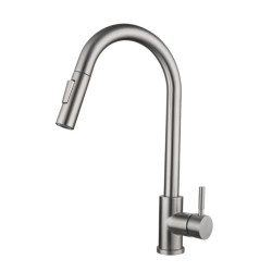 Smart Touch Kitchen Taps Brushed Nickel Kitchen Tap Flexible Pull Out Nozzle Rotate Touch Tap Sensor Hot Cold Mixer Tap