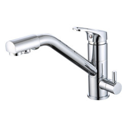 Brass Kitchen Tap 3 in 1 Kitchen Tap Filter Water Tap Mixer Tap for Drinking Kitchen Sink Cooking Cleaning