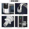 Electric Hot Water Heater Tap 3000W Tankless Water Heater 220V Fast Heating Tap 360 Degree Rotation Kitchen Bathroom Supplies