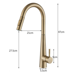 Sensor Kitchen Taps White Touch Inductive Sensitive Taps Mixer Water Tap Single Handle Dual Outlet Water Modes Deck Mount