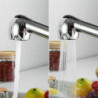 Kitchen Tap Solid Brass Single Hole Pull Out Spout Kitchen Sink Mixer Tap Stream Sprayer Head Silver Hot Cold Tap Mixer