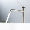 Bathroom Basin Tap 360 Rotation Stainless Steel Material Single Handle Cold and Hot Water Mixer