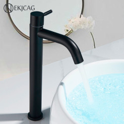 Matte Black Bathroom Basin Tap Cold And Hot Washing Mixer Stainless Steel Sink Tap Deck Installation Crane Supply Hose