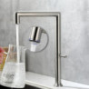 Kitchen 304 Stainless Steel 360 Rotation Cold & Hot Water Tap Body Surface Brushed Gun Grey Golden Color Single Handle