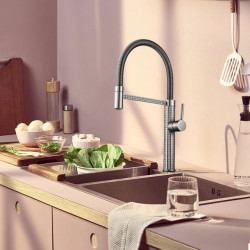 Multicolor High-end Carving Body Pull Out kitchen Tap Mixer Deck-mount Sink Cold Hot Water Taps