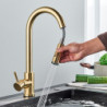 Brushed Gold Touch Sensor Kitchen Taps Sensitive Smart Touch Control Tap Mixer Tap Touch Sensor Smart Kitchen Taps