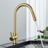 Brushed Gold Touch Sensor Kitchen Taps Sensitive Smart Touch Control Tap Mixer Tap Touch Sensor Smart Kitchen Taps