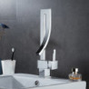 Elegant Brass Bathroom Square Basin Tap Luxury Sink Mixer Tap Deck Mounted Hot And Cold Sink Mixer Tap Tap FA-12504