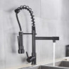 Brass Kitchen Tap Vessel Sink Mixer Tap Spring Dual Swivel Spouts Hot and Cold Water Mixer Taps Bathroom Taps