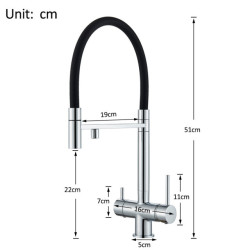 Black Grey Filtered Kitchen Tap Water Filter Kitchen Taps Filter Tap Mixer Water Purification Water Drinking Water Taps