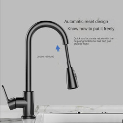 Pull kitchen Tap cold and hot water dual purpose splash proof Tap fast heating household wash basin Tap